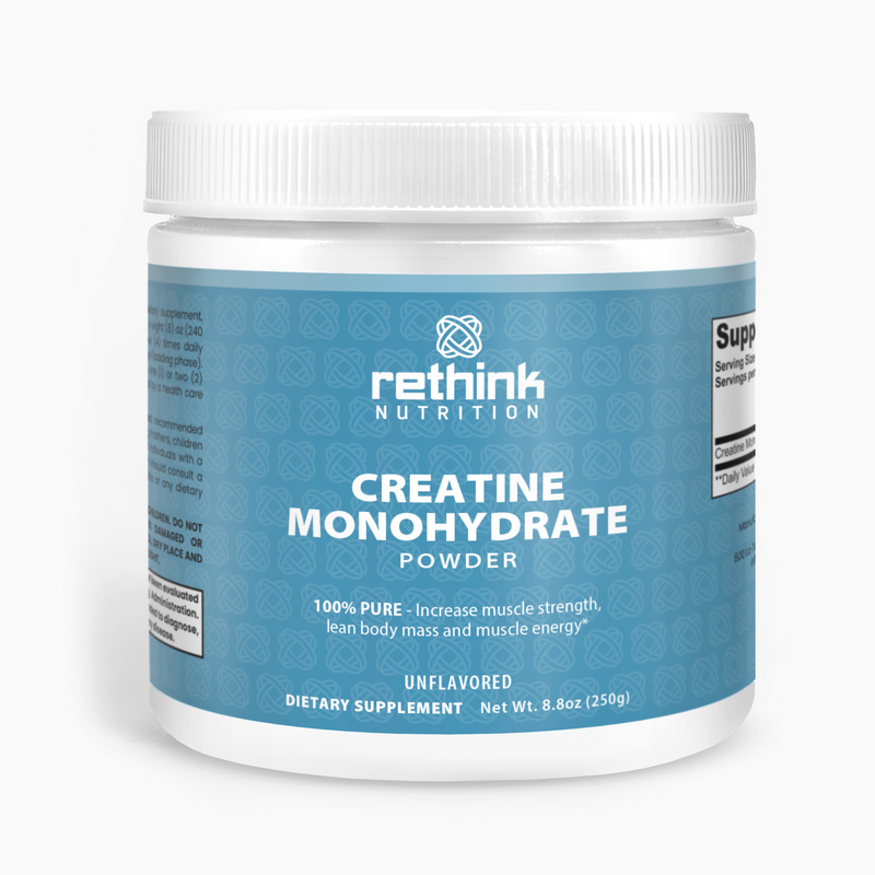 Creatine Monohydrate – Enhance Strength & Muscle Performance with Pure Creatine - Rethink Nutrition