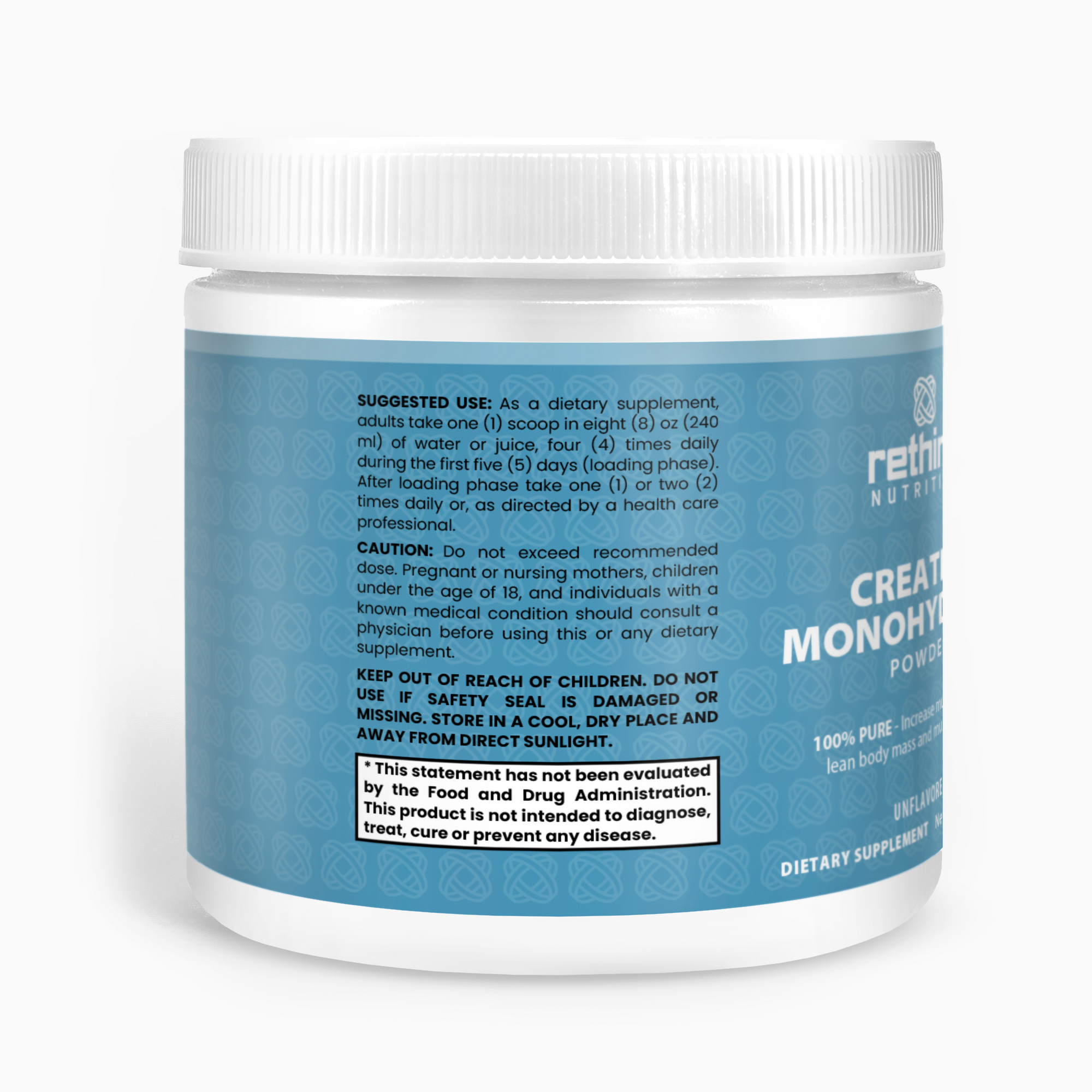 Creatine Monohydrate – Enhance Strength & Muscle Performance with Pure Creatine - Rethink Nutrition