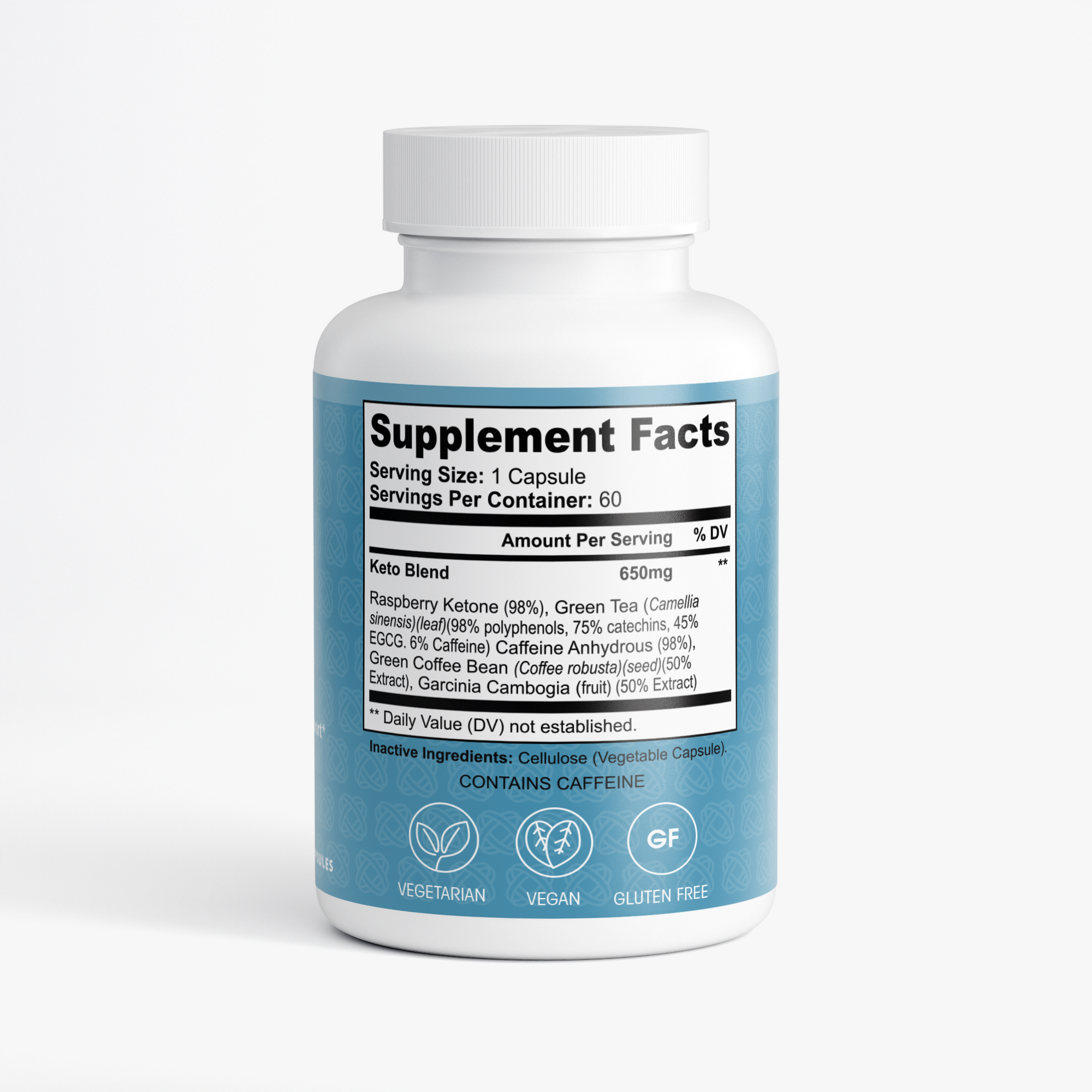 Keto‑5 – Ketosis Booster with Raspberry Ketones, Green Coffee & Garcinia - Rethink Nutrition