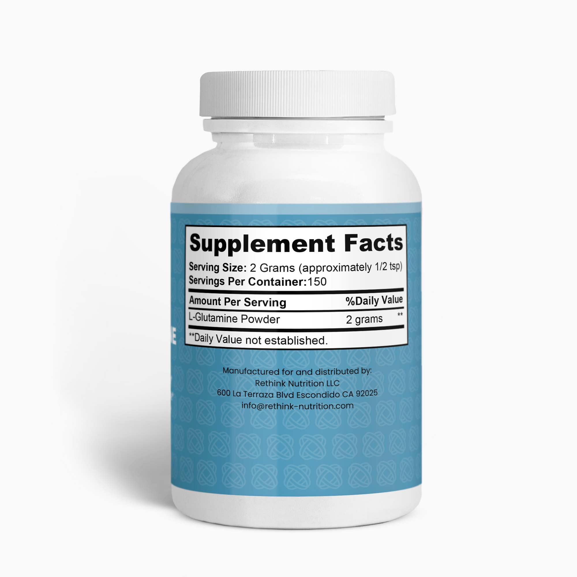 L-Glutamine Powder – Support Muscle Recovery & Gut Health with Pure Amino Acid - Rethink Nutrition