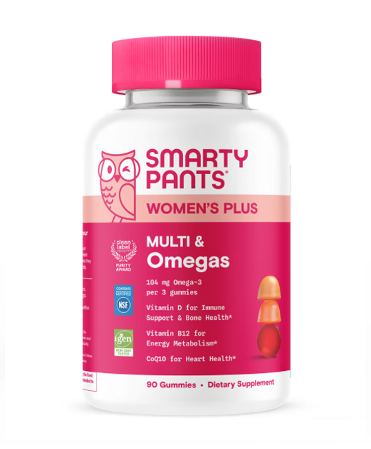 Smartypants Women’s Multi + Omega Gummies (90 ct) - Rethink Nutrition