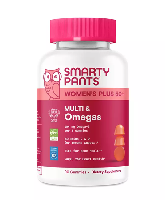 Smartypants Women’s 50+ Multi + Omega Gummies (90 ct) - Rethink Nutrition