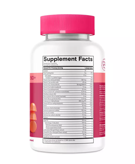 SmartyPants | Women’s 50+ Multi + Omega Gummies – 90 ct - Rethink Nutrition