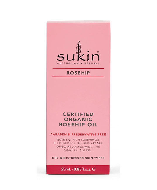 Sukin | Certified Organic Rosehip Oil (Skin Repair & Radiance) – 0.85 oz - Rethink Nutrition