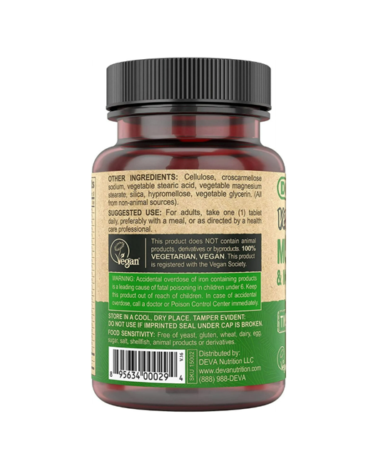 Deva | Multivitamin + Minerals (Tiny Tablets) – 90 ct - Rethink Nutrition