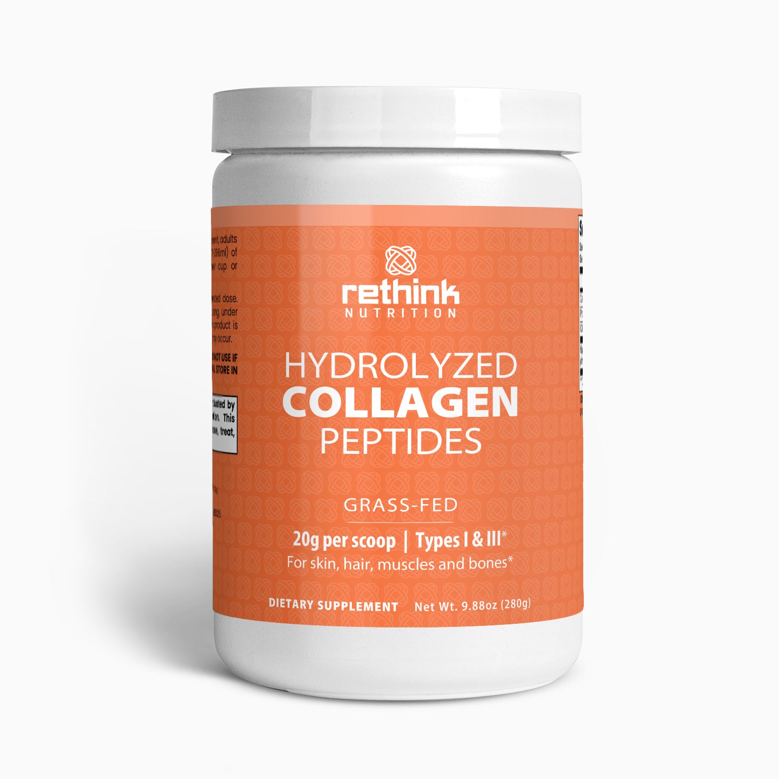 Rethink | Hydrolyzed Collagen Peptides (Skin &amp; Beauty) – 9.88 oz