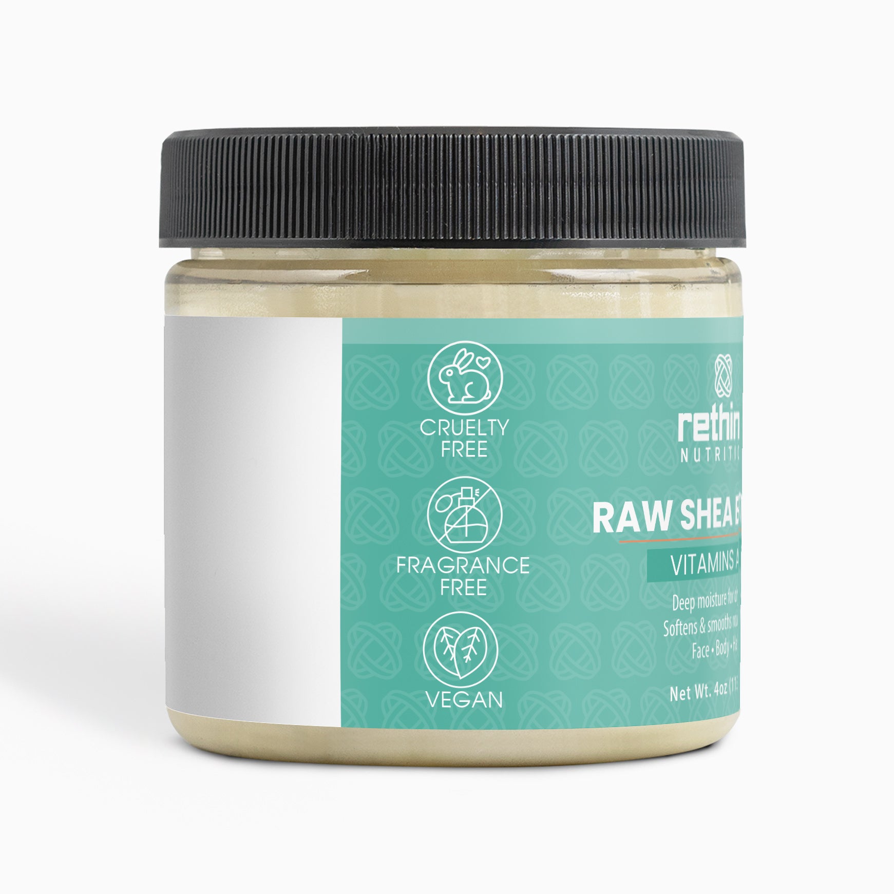 Rethink | Raw Shea Butter (VIT A and E) – 4 oz