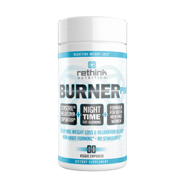Burner PM - Nighttime Fat Loss, Sleep and Relaxation Formula, 60 Veggie Capsules - Rethink Nutrition